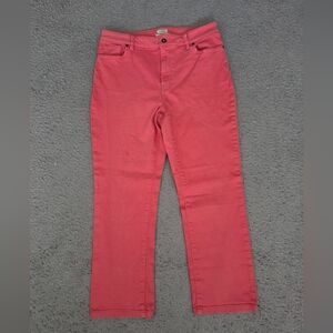 L.L. Bean Women's Pink Straight Leg Classic Fit Jeans 12 Casual Everyday